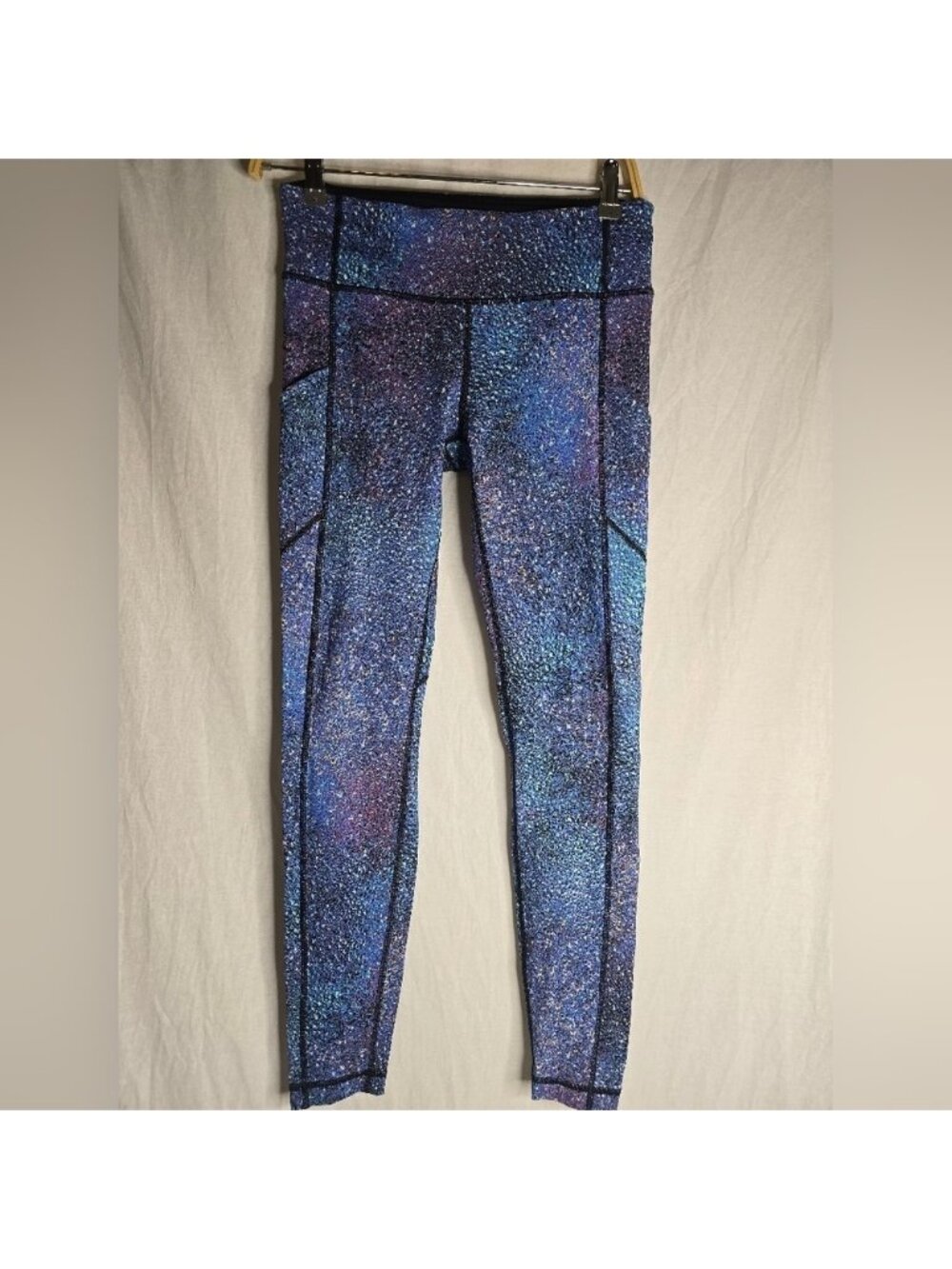 Lululemon Speed Tight VStrive Multi Black Size 6- Rare
